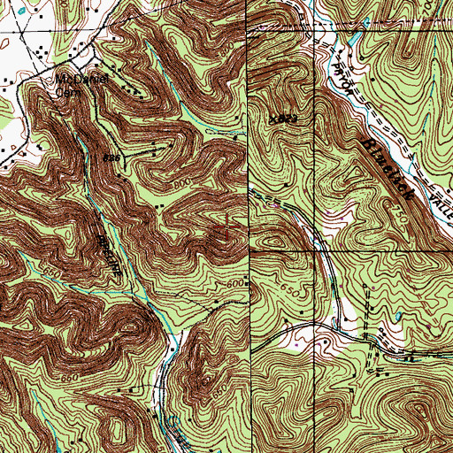 Topographic Map of Shepherdsville Northwest Division, KY