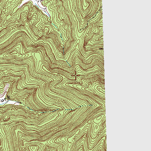 Topographic Map of Siler Division, KY