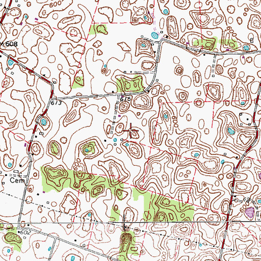 Topographic Map of Smiths Grove Division, KY