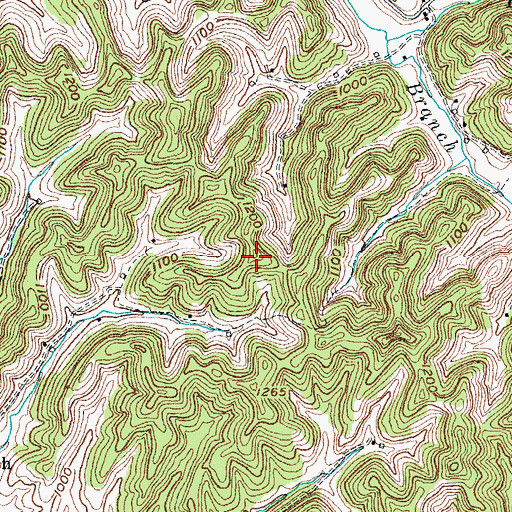 Topographic Map of Sturgeon Division, KY