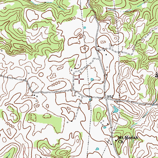Topographic Map of Summer Shade Division, KY