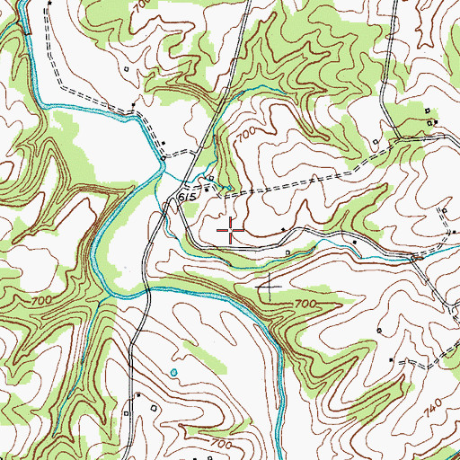 Topographic Map of Tracy Division, KY