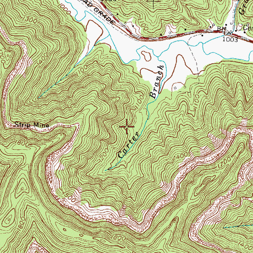 Topographic Map of Trosper Division, KY