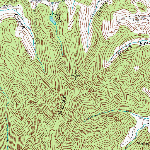 Topographic Map of Wallins Creek Division, KY