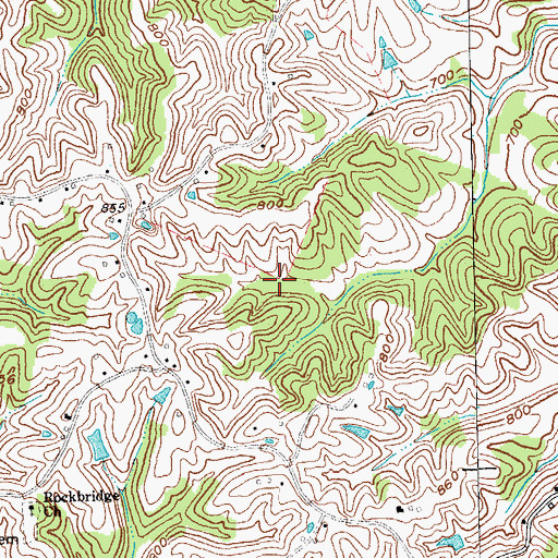 Topographic Map of Willisburg Division, KY