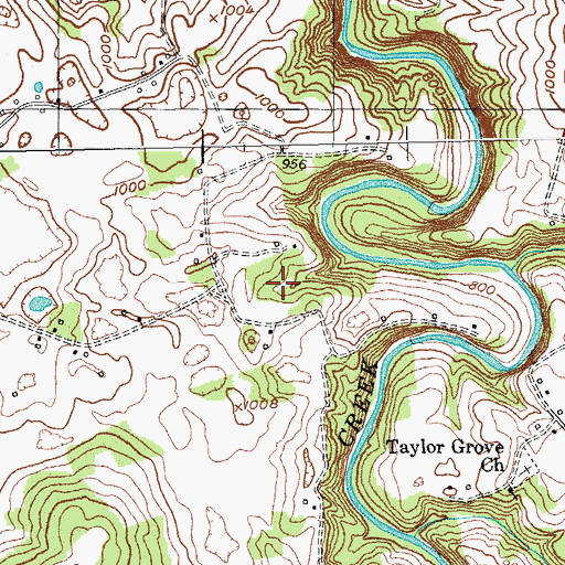 Topographic Map of Zula-Powersburg Division, KY