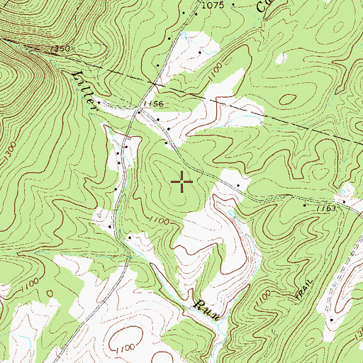 Topographic Map of Rawlings Cemetery, WV