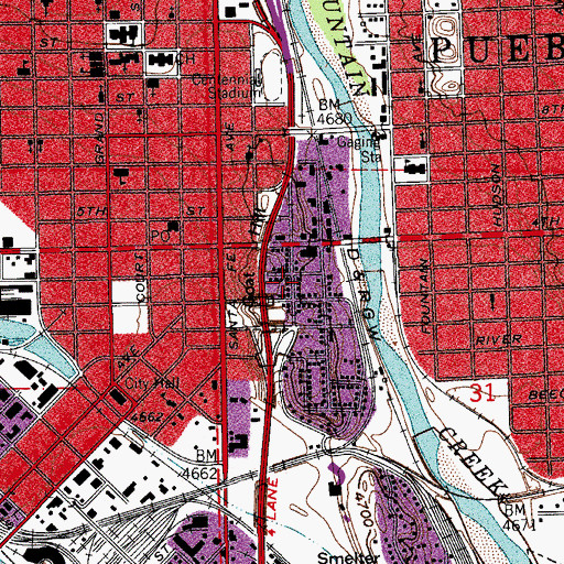 Topographic Map of Goat Hill, CO