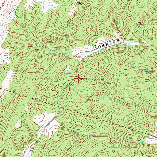 Topographic Map of Roderick Cemetery, WV