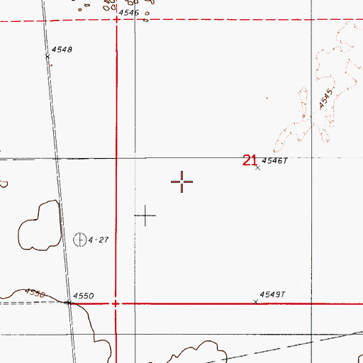 Topographic Map of Battle Mountain Division, NV