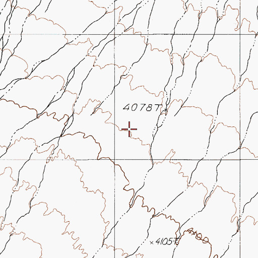 Topographic Map of Beatty Division, NV