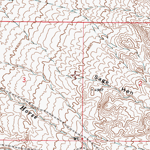Topographic Map of Dixie Valley Division, NV