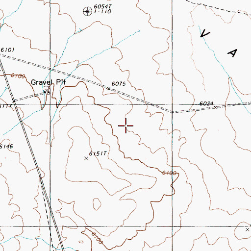 Topographic Map of Eureka Division, NV