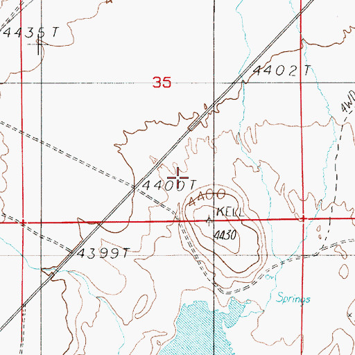 Topographic Map of Golconda Division, NV