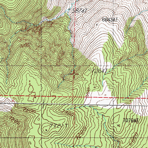 Topographic Map of Hawthorne Division, NV