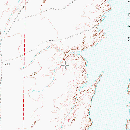 Topographic Map of Imlay Division, NV