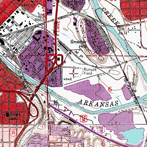 Topographic Map of Runyan Field, CO