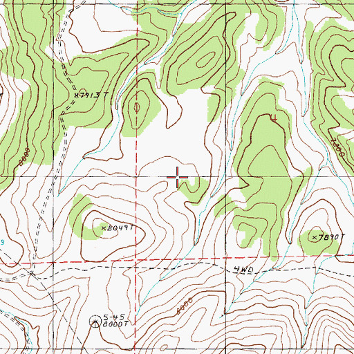 Topographic Map of Lund Division, NV