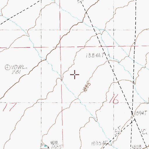 Topographic Map of McGill Division, NV