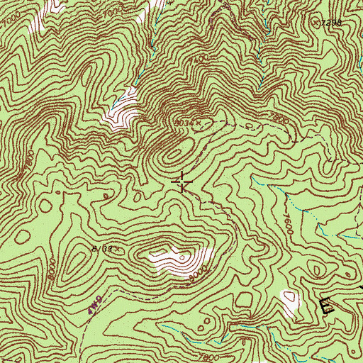 Topographic Map of Mina Division, NV