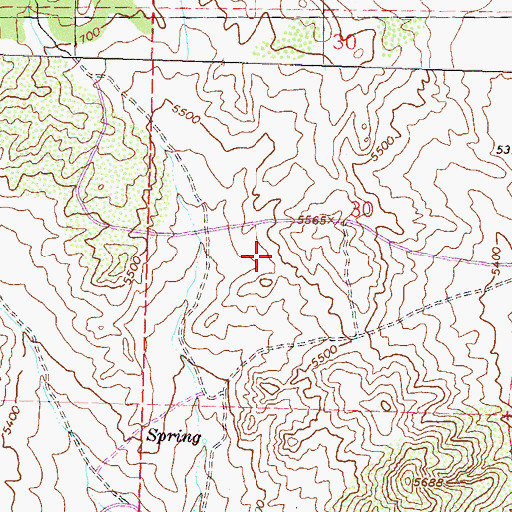 Topographic Map of North Valleys Division, NV