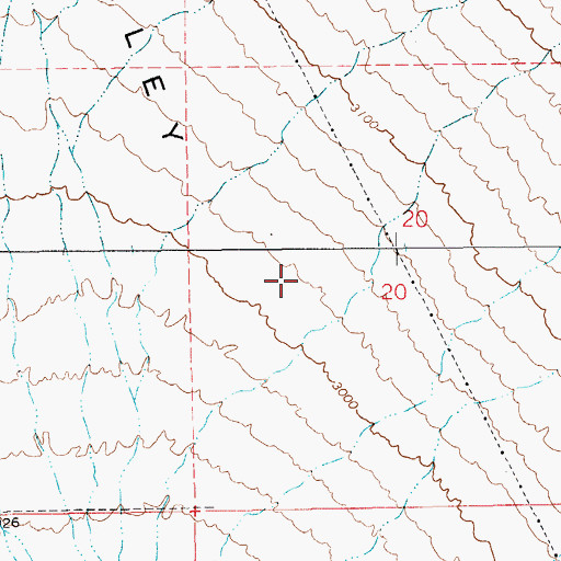 Topographic Map of Pahrump Division, NV