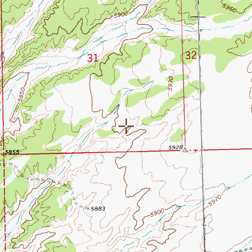 Topographic Map of Pioche Division, NV