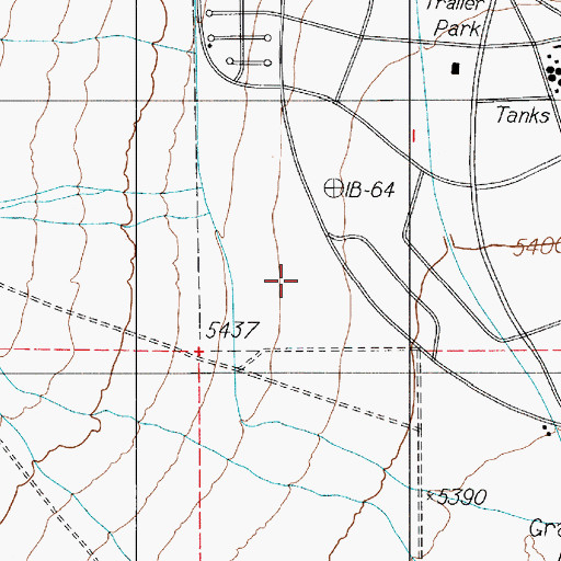 Topographic Map of Tonopah Division, NV