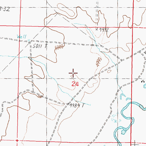 Topographic Map of Topaz Lake Division, NV