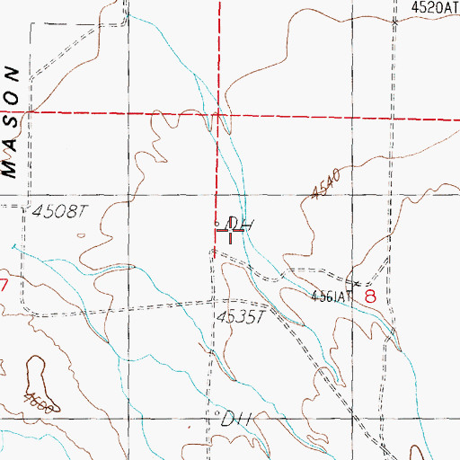 Topographic Map of Yerington Division, NV