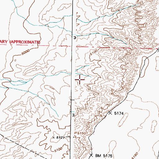 Topographic Map of Belen Division, NM