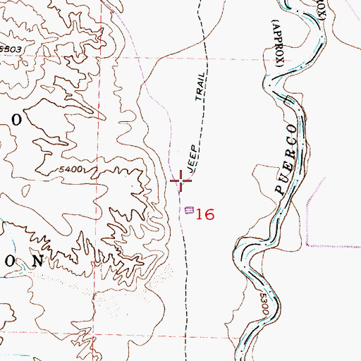 Topographic Map of West Bernalillo Division, NM