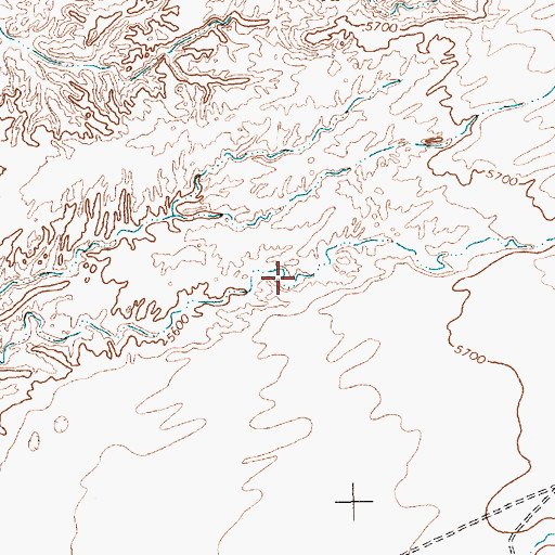 Topographic Map of Nenahnezad-Burnham Division, NM