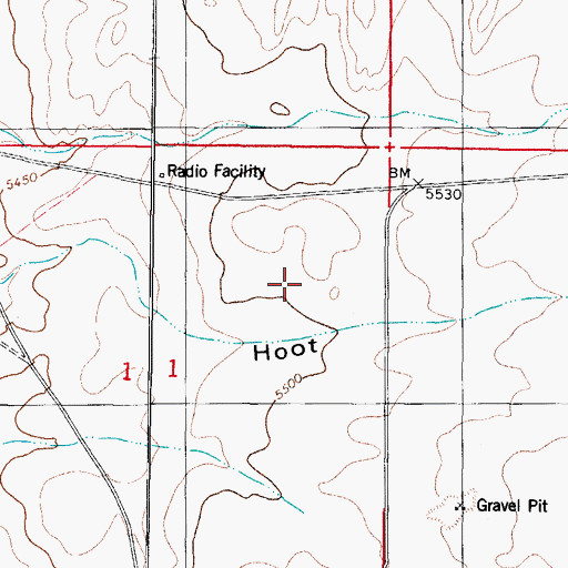 Topographic Map of Claunch Division, NM