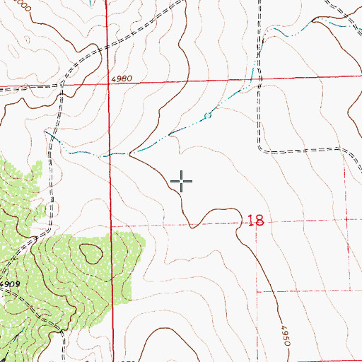 Topographic Map of Clayton South Division, NM