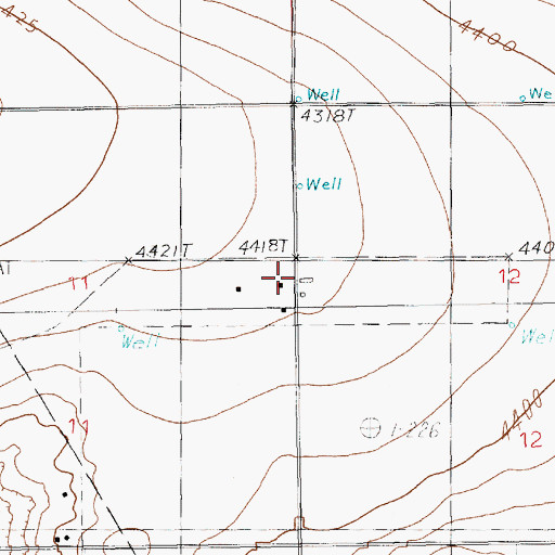 Topographic Map of Clovis Division, NM