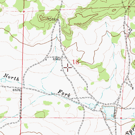 Topographic Map of Crownpoint Division, NM