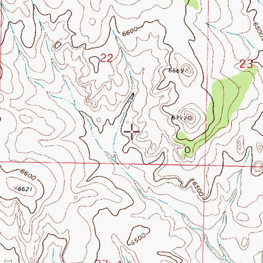 Topographic Map of Cuba Division, NM