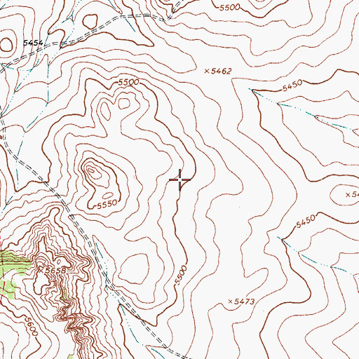 Topographic Map of Dilia Division, NM