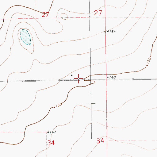 Topographic Map of Dora Division, NM