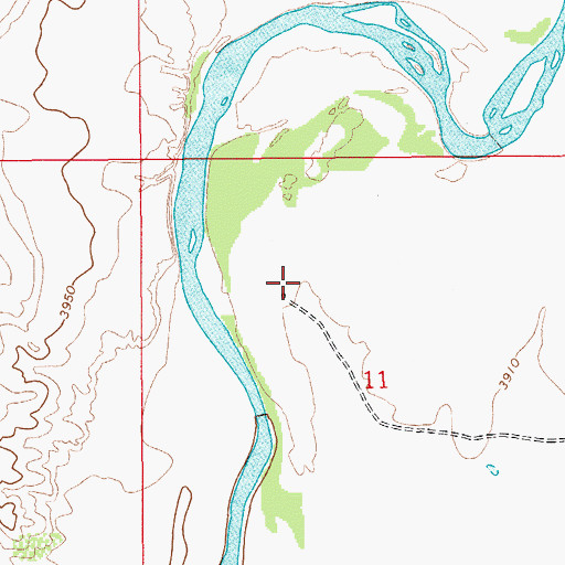Topographic Map of East De Baca Division, NM