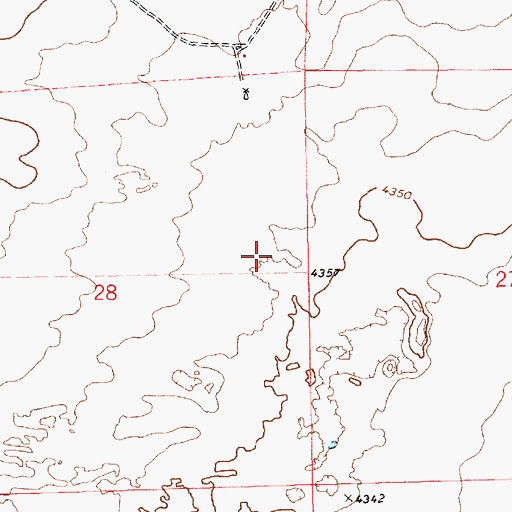 Topographic Map of Elida Division, NM