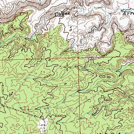 Topographic Map of Farmington Division, NM