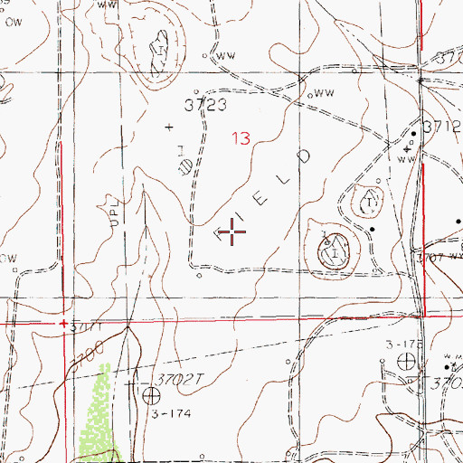Topographic Map of Hobbs Division, NM