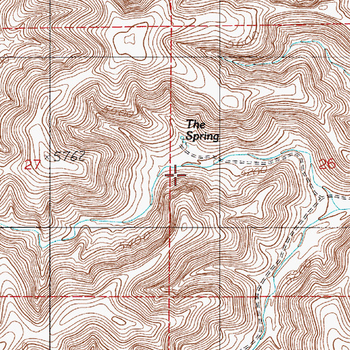 Topographic Map of Hondo Division, NM