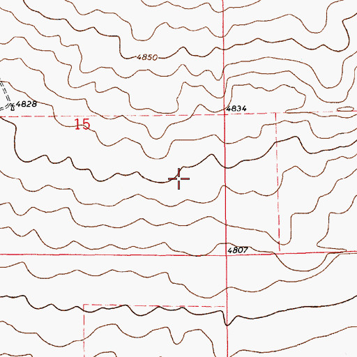 Topographic Map of House-Forrest Division, NM