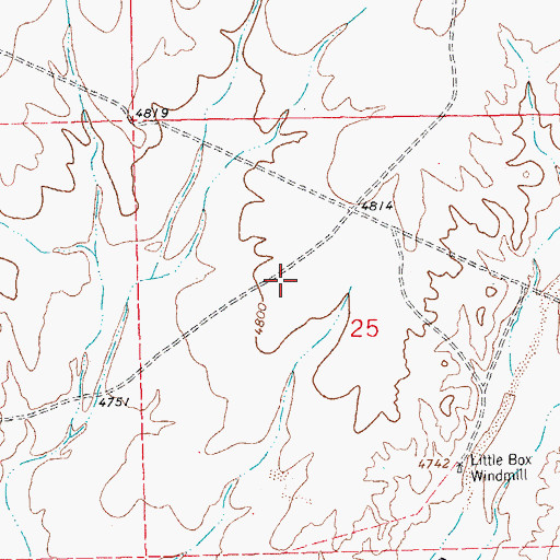 Topographic Map of Hurley Division, NM
