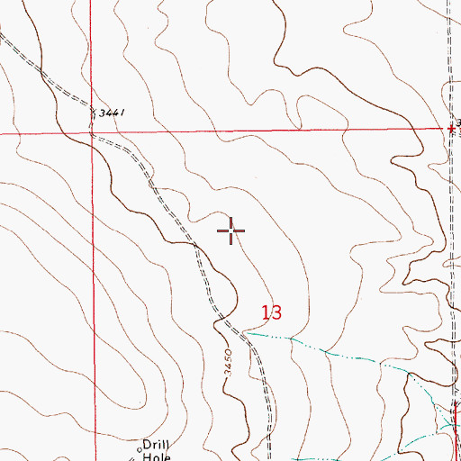 Topographic Map of Jal Division, NM