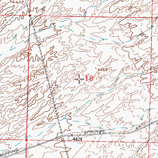 Topographic Map of Las Cruces Division, NM