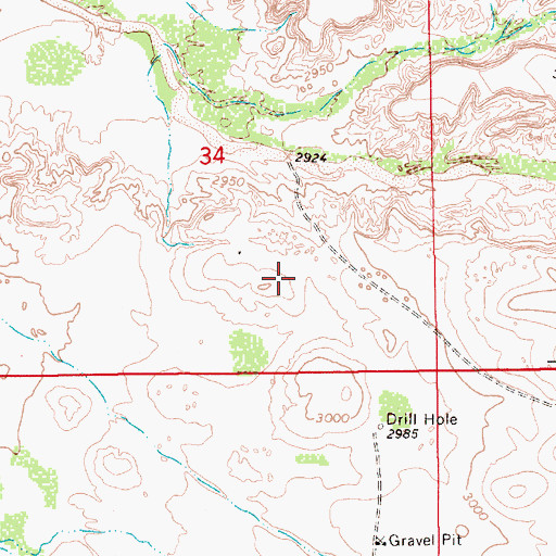 Topographic Map of Loving Division, NM